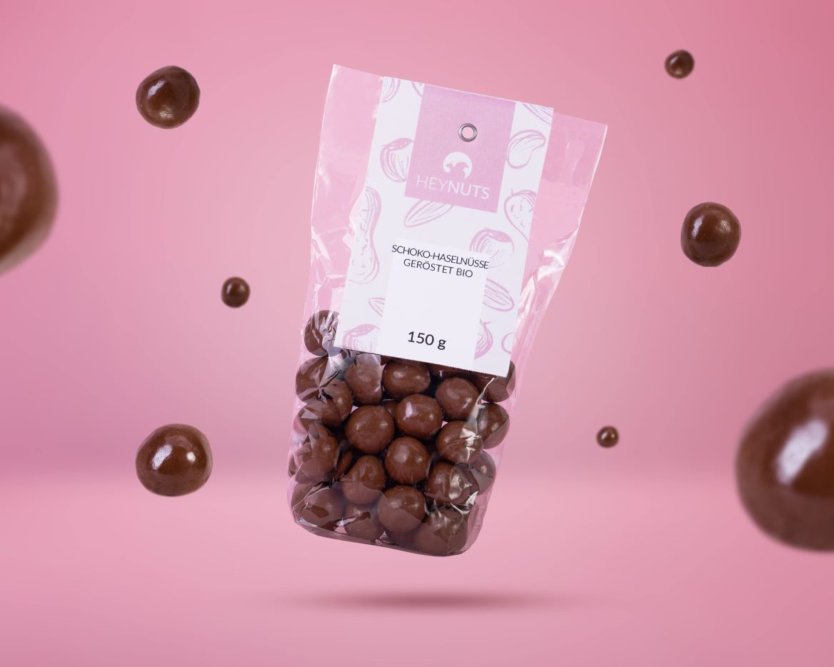 Schoko Haselnüsse geröstet bio