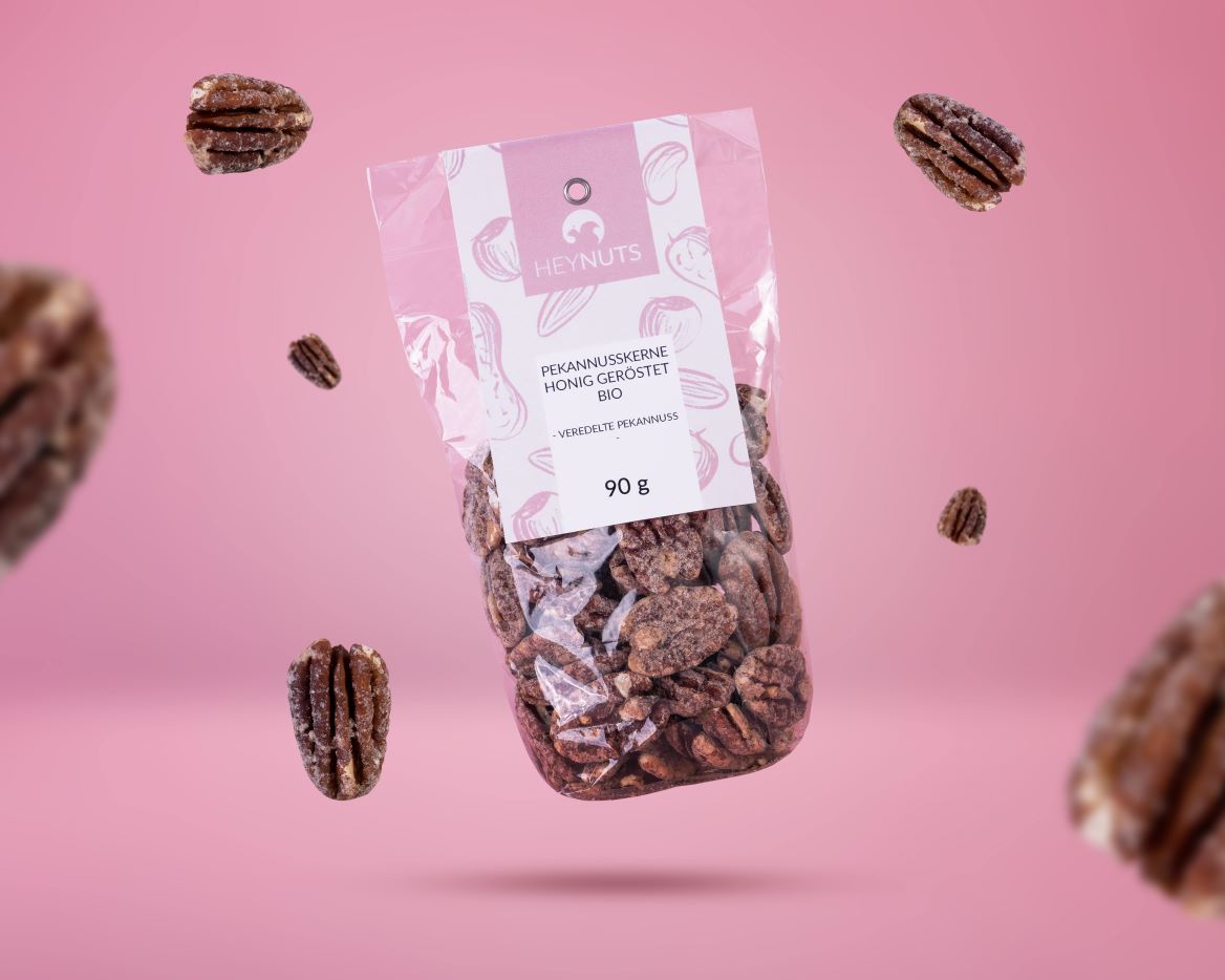 Pekannusskerne halbe honiggeröstet bio