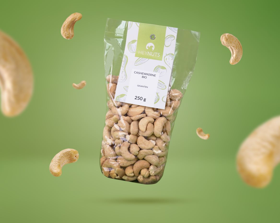 Cashewkerne Bio Pur in der 250g Verbraucherpackung