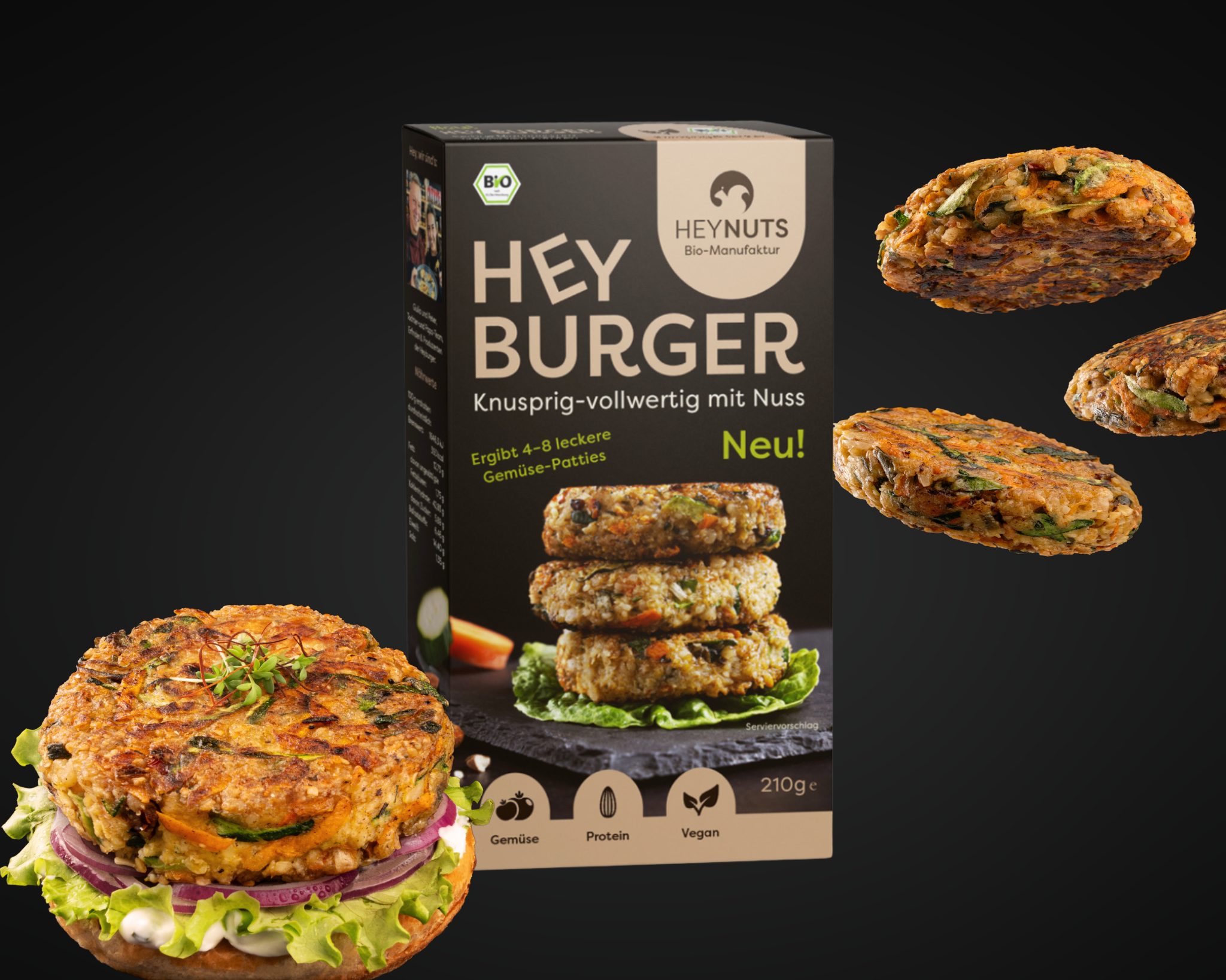 HEY BURGER Gemüse 210g